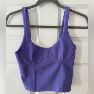 Zara Purple corset tank top